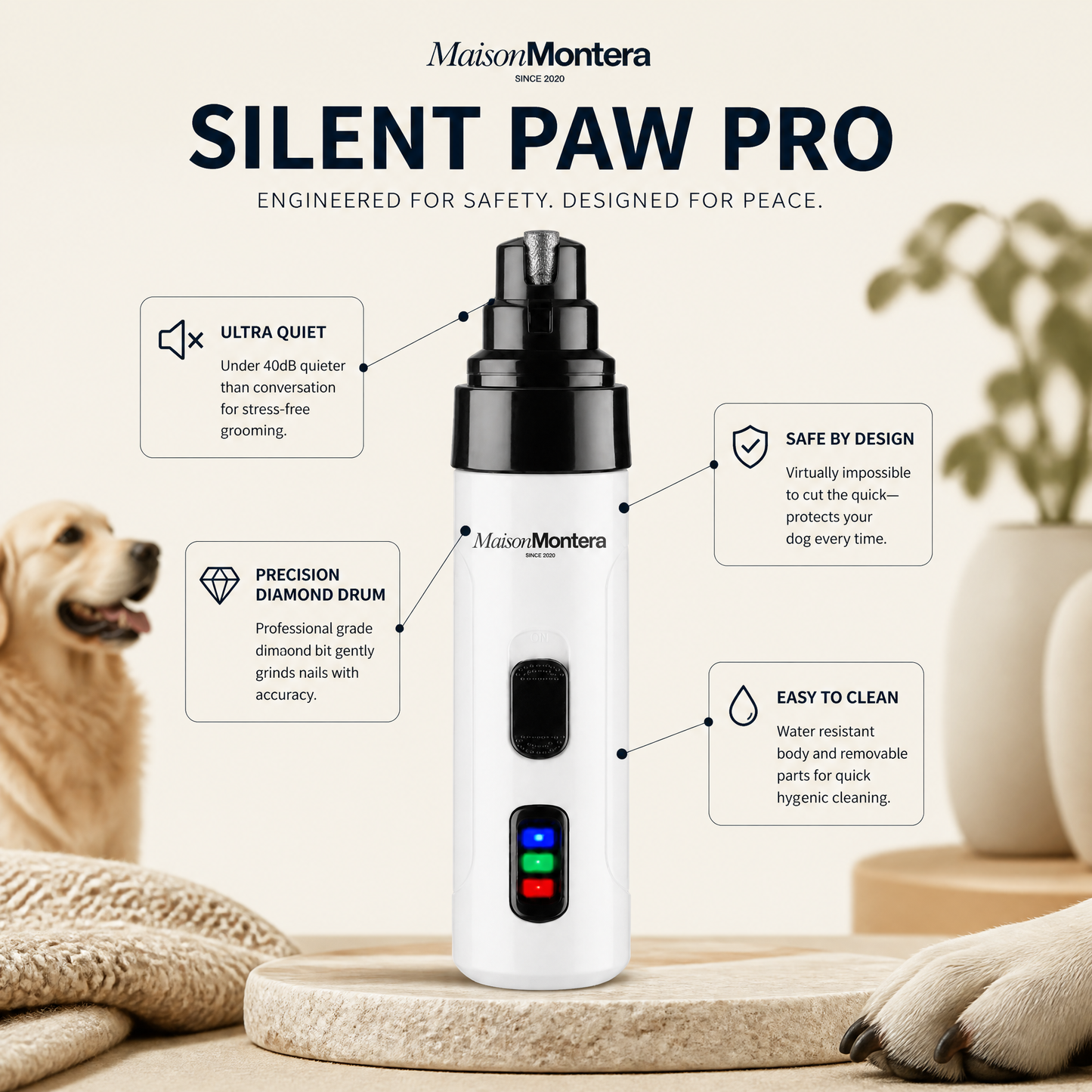 Silent Paw Pro - Dog Nail Trimmer